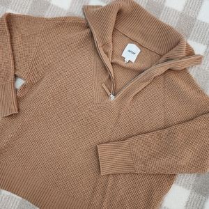 Aerie quarter zip lightweight sweater